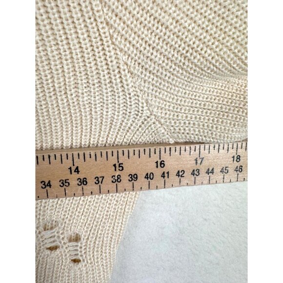 Lovers + Friends Wool Keeney Distressed Turtleneck Sweater Dress Knit sz XS - Picture 5 of 8